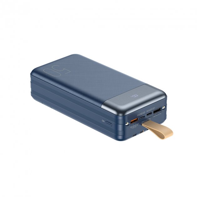 Зовнішній акумулятор (PowerBank) REMAX Hunergy 50000mAh 22.5W LED Blue(RPP-200)